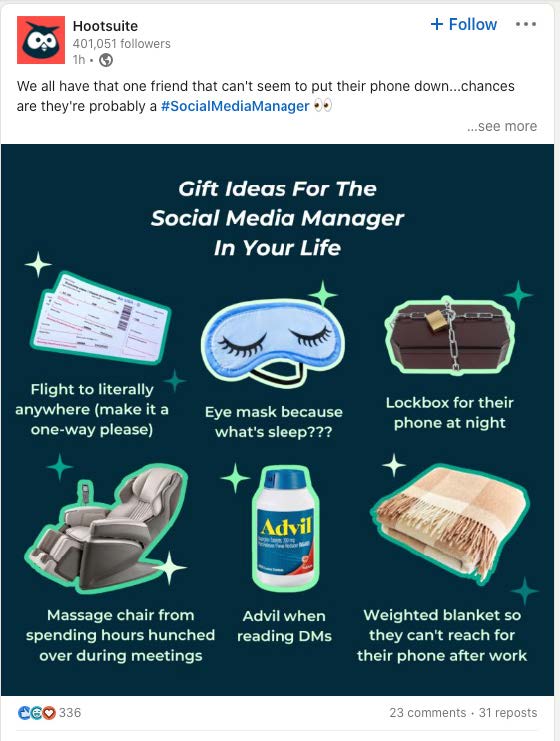 Hootsuite – Gift Ideas for Social Media Manager in your life