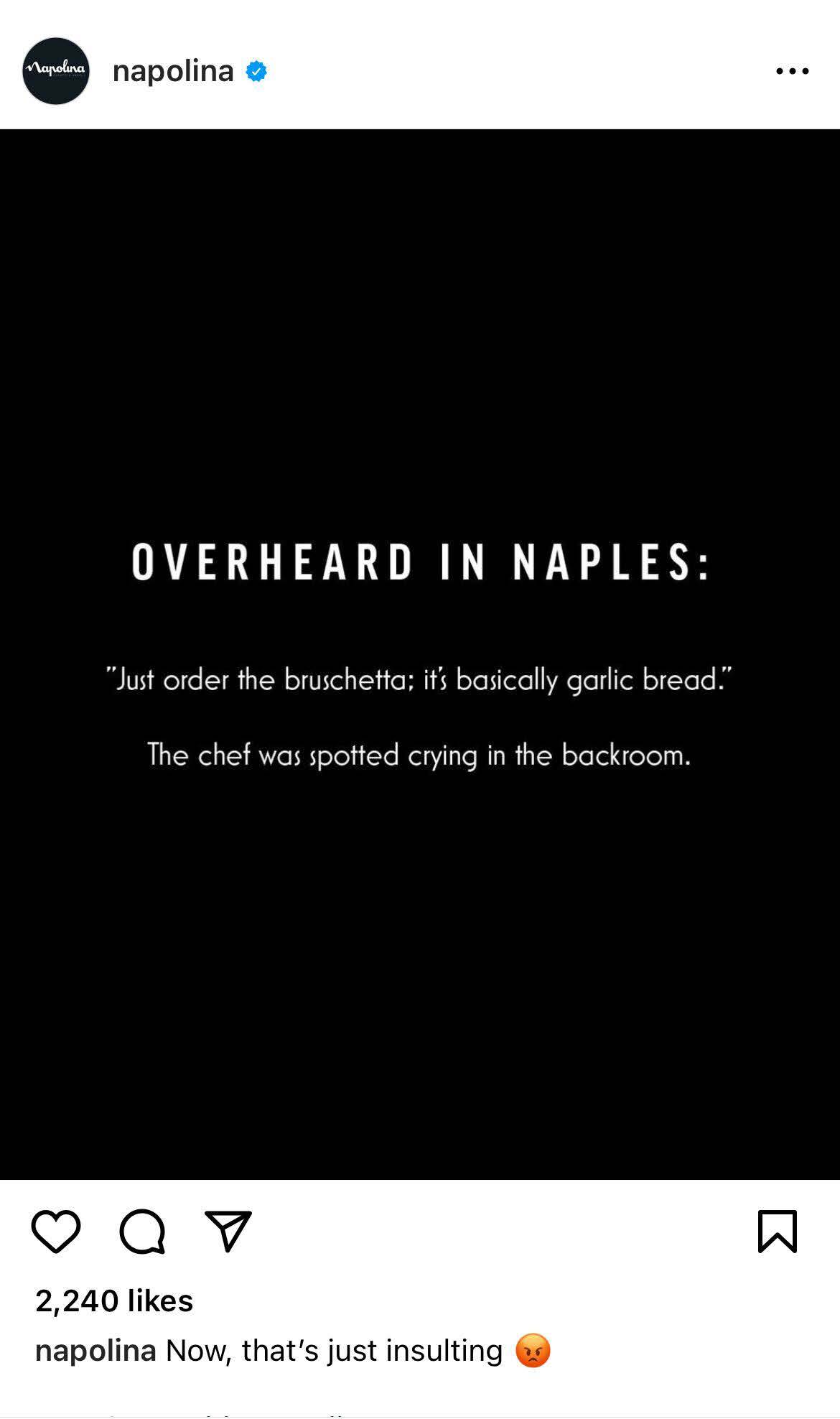 Napolina – Overheard in Naples