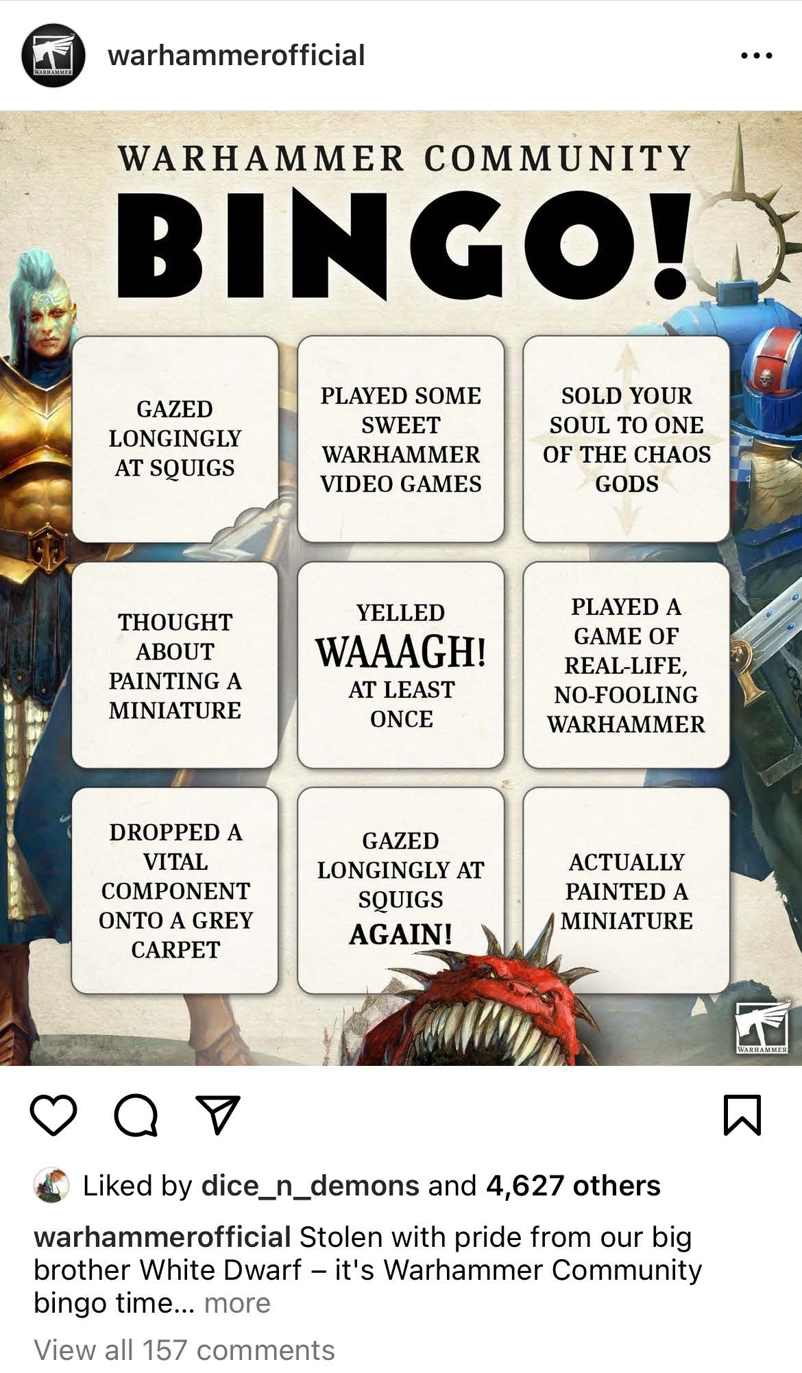 Warhammerofficial – Bingo time